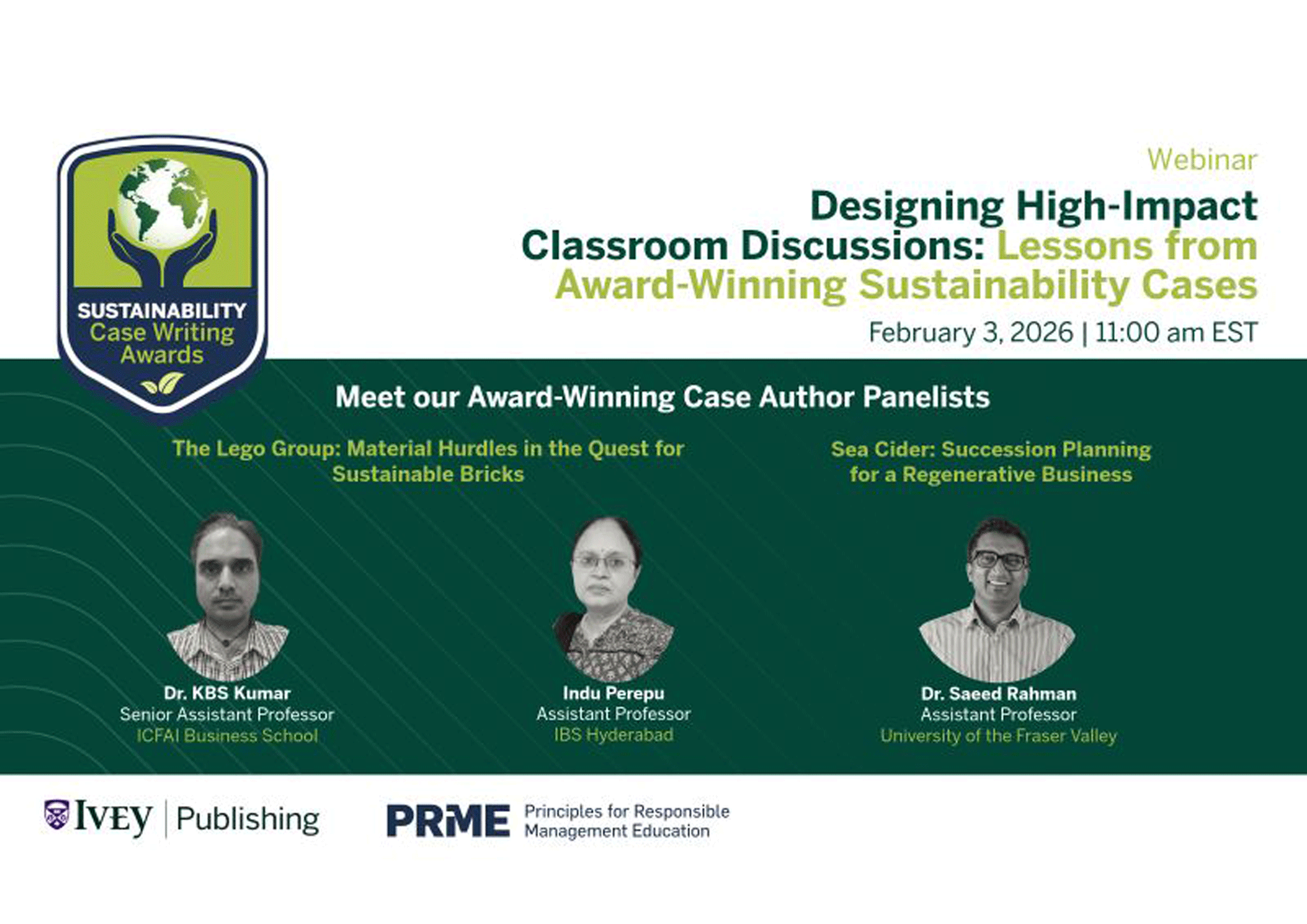 Designing High-Impact Case Discussions: Lessons from Award-Winning Sustainability Cases